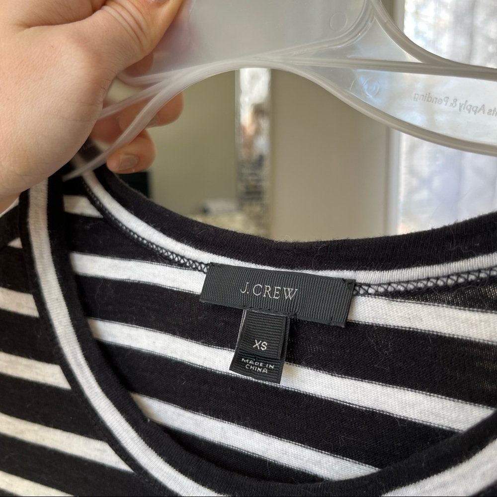 Striped J. Crew Zipper Dress